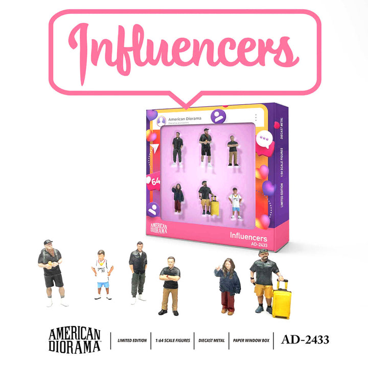 [Preorder] American Diorama 1:64 Figure set - Influencers AD-2433