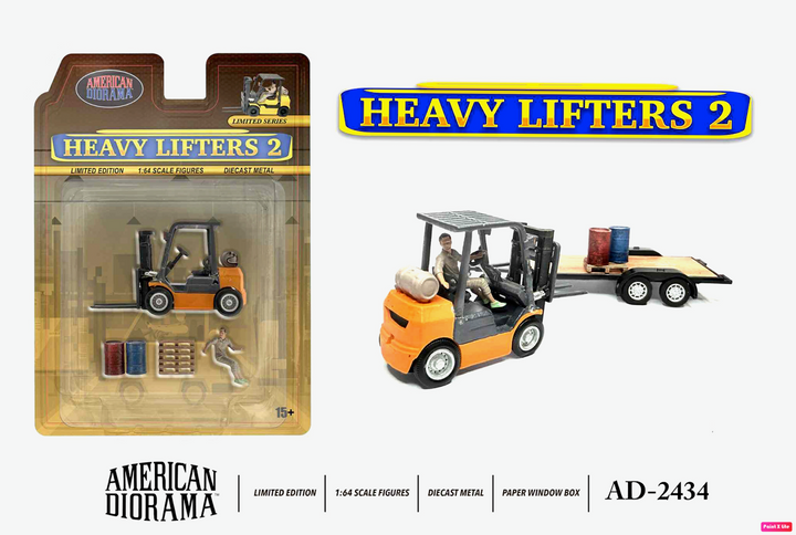 [Preorder] American Diorama 1:64 Figure set - Heavy Lifters 2 AD-2434
