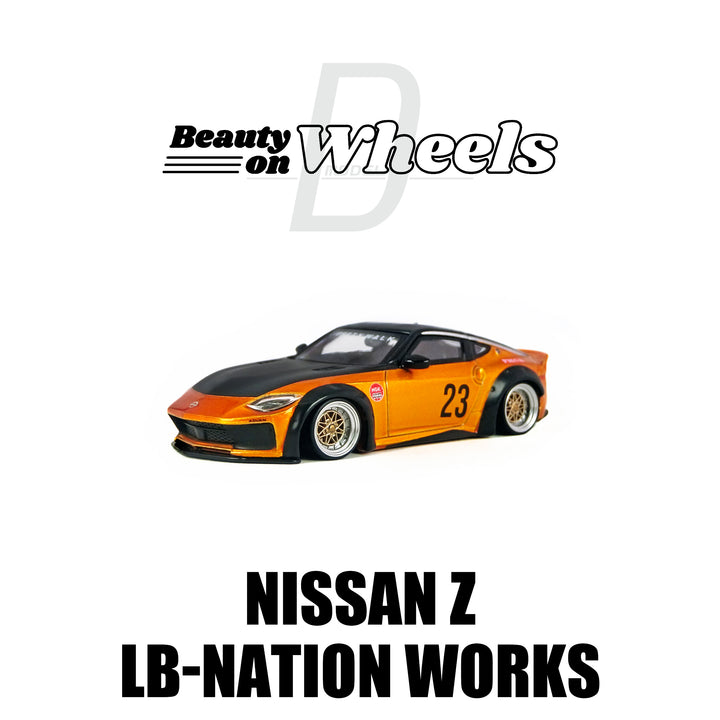 [Preorder] D MODEL BEAUTY ON WHEELS 1:64 Nissan Z LB-NATION WORKS Orange DBW066A