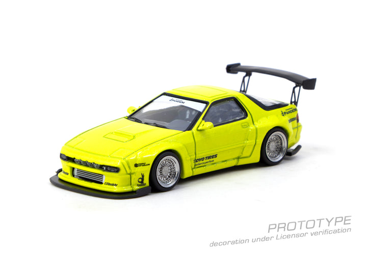 [Preorder] Tarmac Works 1:64 Pandem Mazda RX-7 FC3S Yellow T64R-066-YL