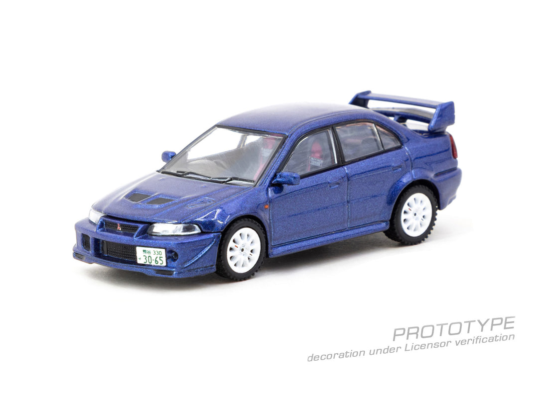 [Preorder] Tarmac Works 1:64 Mitsubishi Lancer Evolution VI Tommi Mäkinen Edition Blue T64R-021-TMEB