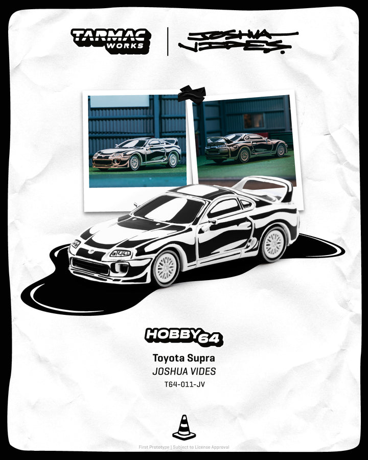 [Preorder] Tarmac Works 1:64 Toyota Supra – Designed by JOSHUA VIDES – Hobby64 T64-011-JV