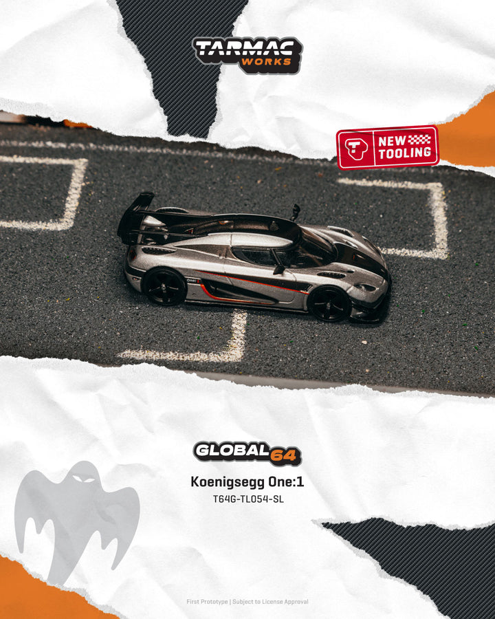 [Preorder] Tarmac Works 1:64 Koenigsegg One:1 – Mijo Exclusives – Global64 T64G-TL054-SL