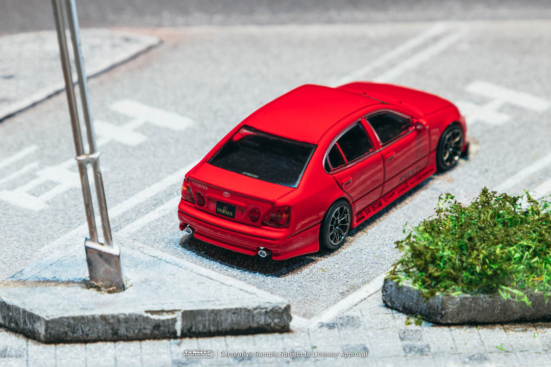 [Preorder] Tarmac Works 1:64 VERTEX Toyota Aristo JZS161 – Red- Mijo Exclusives – Global64 T64G-081-RE