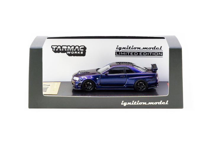 [Preorder] Ignition Model X Tarmac Works 1:64 Nismo R34 GT-R Z-tune Purple Metallic IG3839