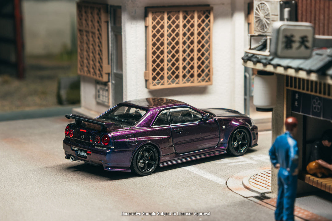 [Preorder] Ignition Model X Tarmac Works 1:64 Nismo R34 GT-R Z-tune Purple Metallic IG3839