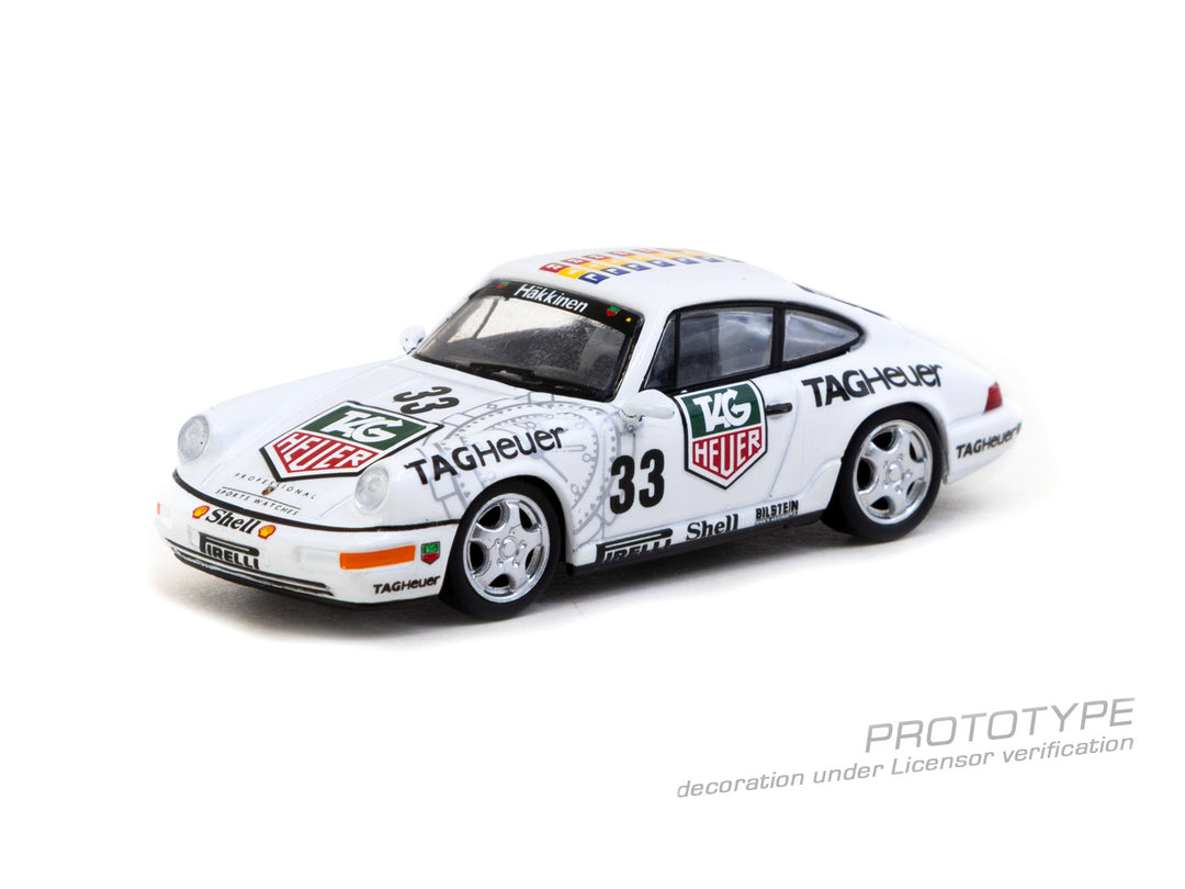 [Preorder] Tarmac Works 1:64 Porsche 911 Carrera 2 Porsche Supercup 1993 Monaco Winner – Collab64 T64S-017-93PSM33