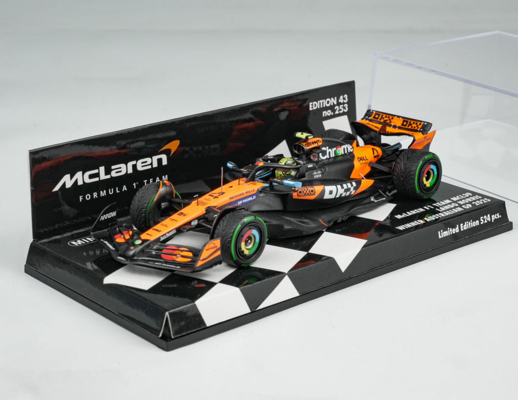 MINICHAMPS 1:43 MCLAREN FORMULA 1 TEAM MCL39 LANDO NORRIS WINNER