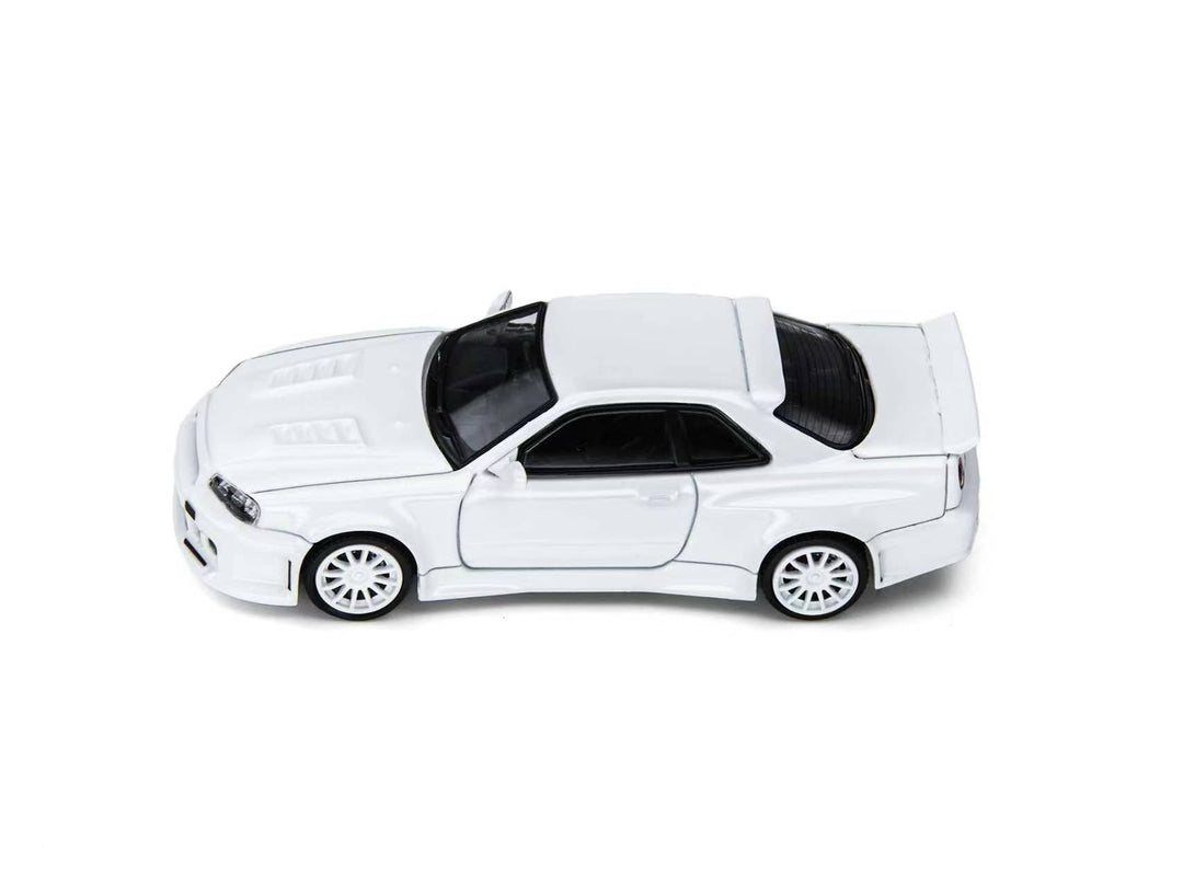 [Preorder] TimeMicro × PSC DESIGN 1:64 Nissan R34 "Smilodon" White TM648402