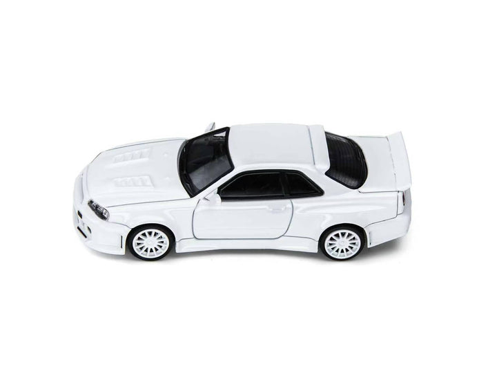 [Preorder] TimeMicro × PSC DESIGN 1:64 Nissan R34 "Smilodon" White TM648402