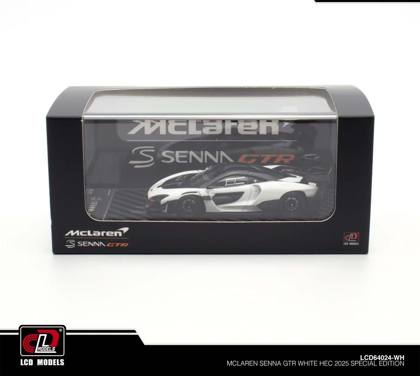 Preorder] LCD 1:64 McLaren Senna GTR White TMCS 2025 Special