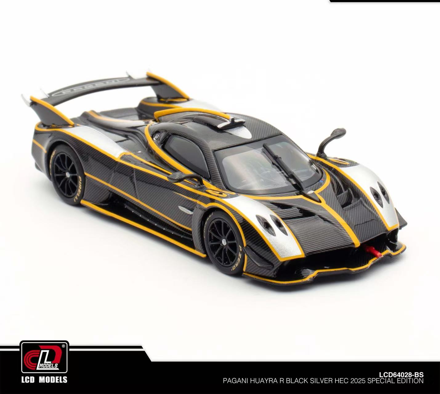 1/18 LCD Pagani Huayra R (Carbon Black) Diecast Car Model