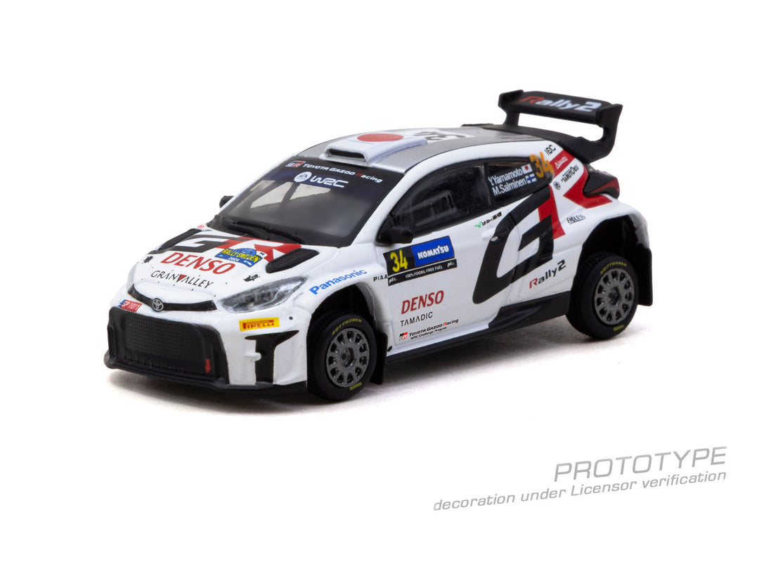 [Preorder] Tarmac Works 1:64 Toyota GR Yaris Rally2 Rally Sweden 2024 Yuki Yamamoto / Marko Salminen – Hobby64 T64-092-24RS34