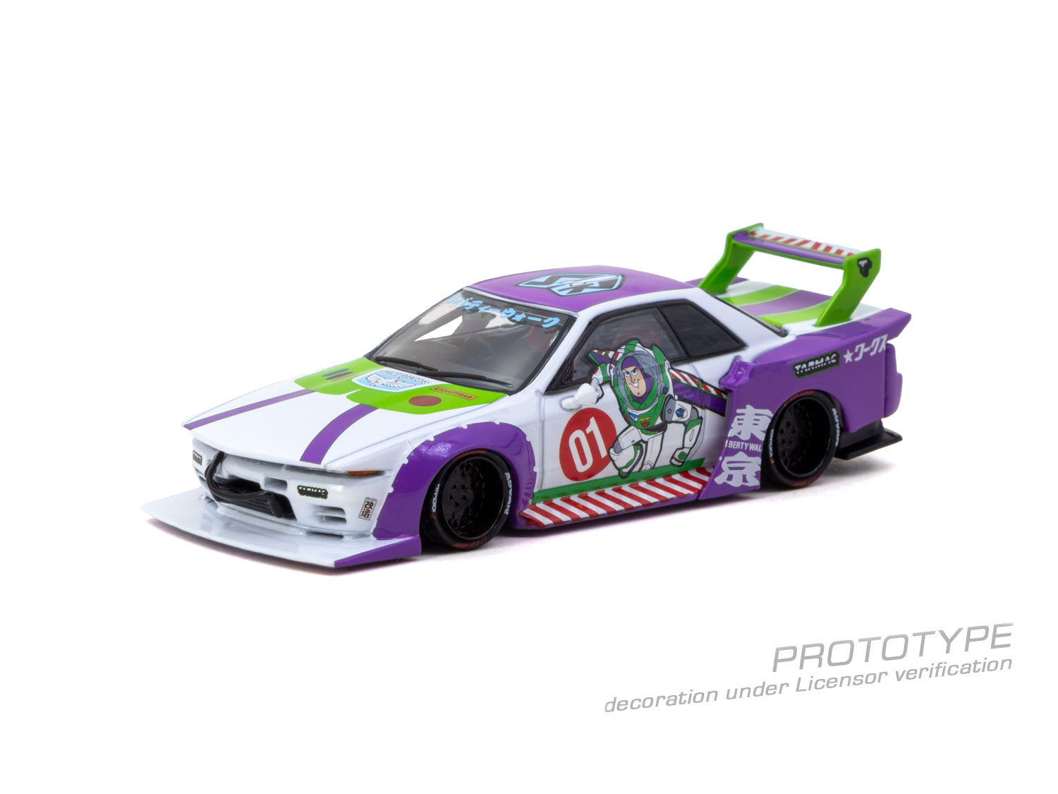 yamuna ウェイカーズ Preorder] Tarmac Works 1:64 LB-Kaido Works R32 SKYLINE Disney Buzz