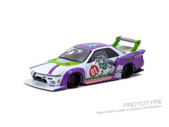 [Preorder] Tarmac Works 1:64 LB-Kaido Works R32 SKYLINE Disney Buzz Lightyear – White- Hobby64 T64-097-BUZZ