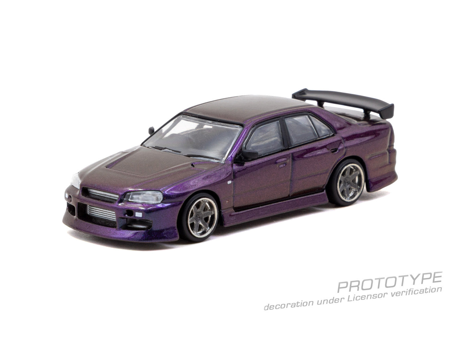 Preorder] Tarmac Works 1:64 URAS Skyline ER34 Midnight Purple T64G
