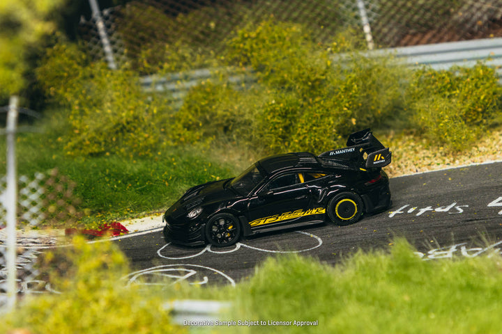 [Preorder] Tarmac Works 1:64 Porsche GT3RS (992.2) MR Black Yellow T64MC-023-BR