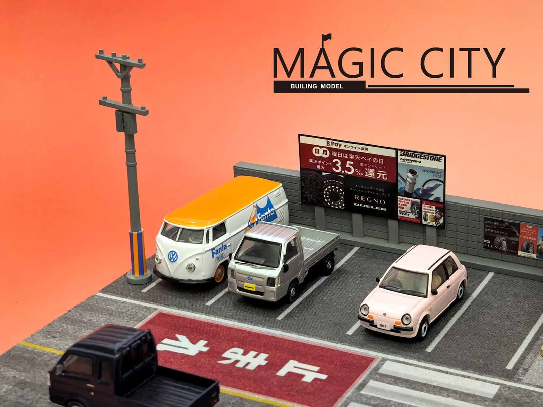 [Preorder] Magic City 1:64 Japanese Bridgestone Tire &amp; Wheel Tuning &amp; Repair Garage Diorama 110090