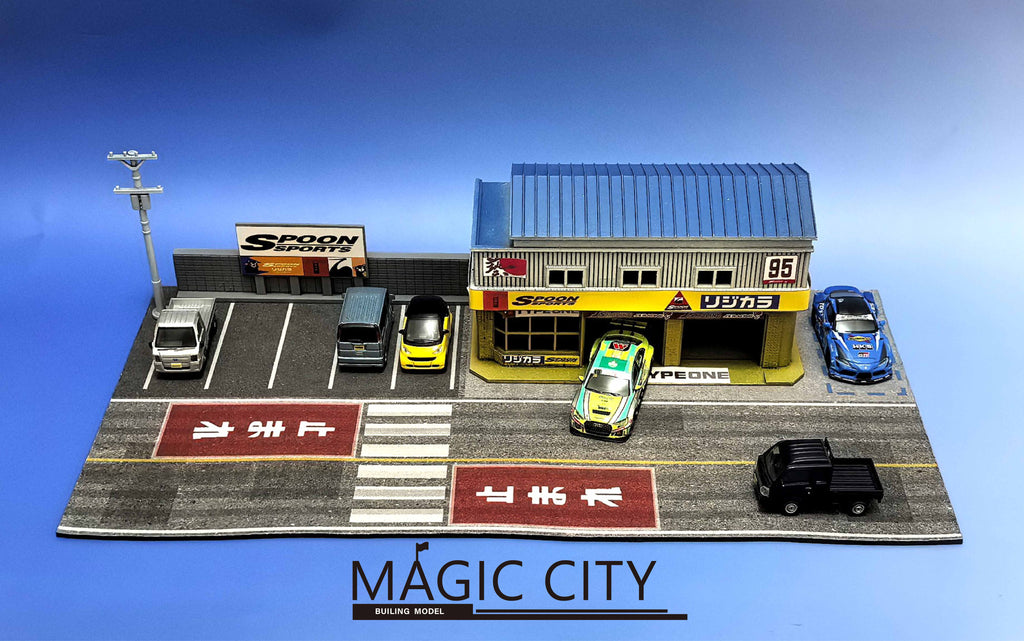 Preorder] Magic City 1:64 Japanese SPOON Tuning & Repair Garage