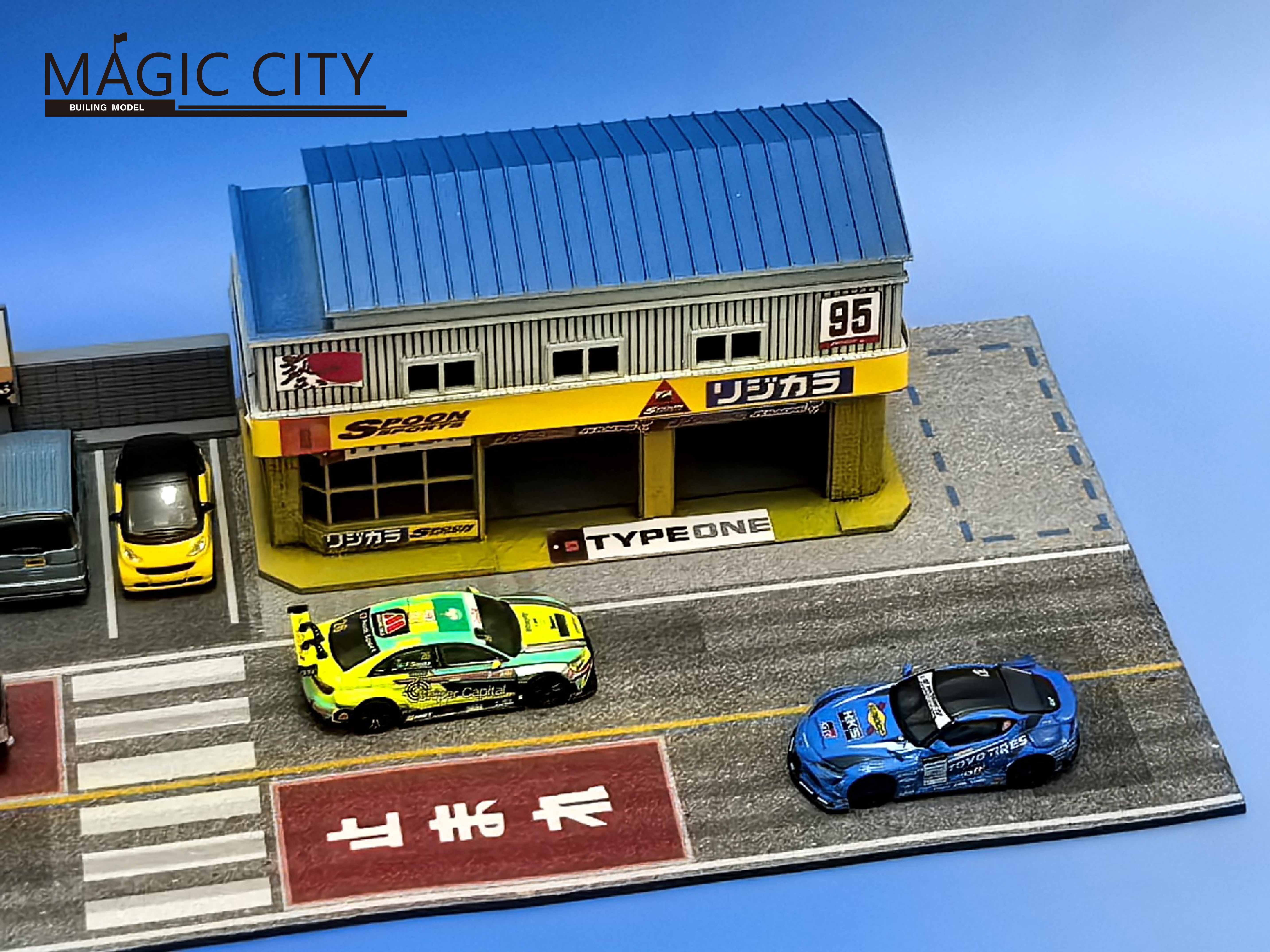 Preorder] Magic City 1:64 Japanese SPOON Tuning & Repair Garage