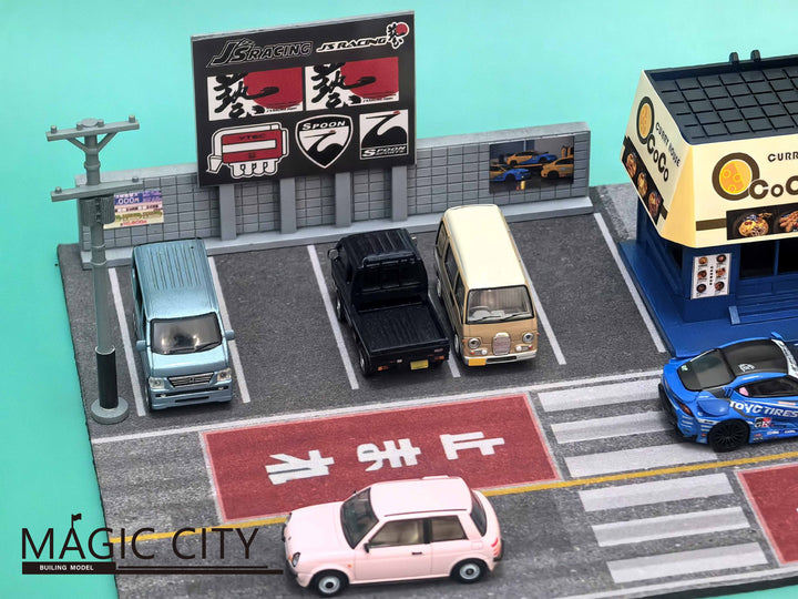 [Preorder] Magic City 1:64 Japanese SPOON Tuning &amp; Omurice Shop Diorama 110092
