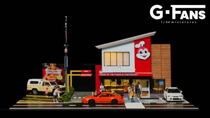 [Preorder] G.Fans 1:64 Fried Chicken Shop Diorama 710040