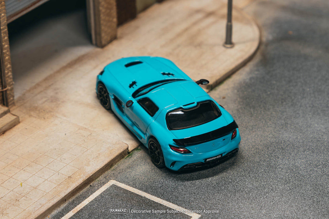 [Preorder] Tarmac Works 1:64 Mercedes-Benz SLS AMG Coupe Black Series Matte Blue Global 64 T64G-027-BC-B