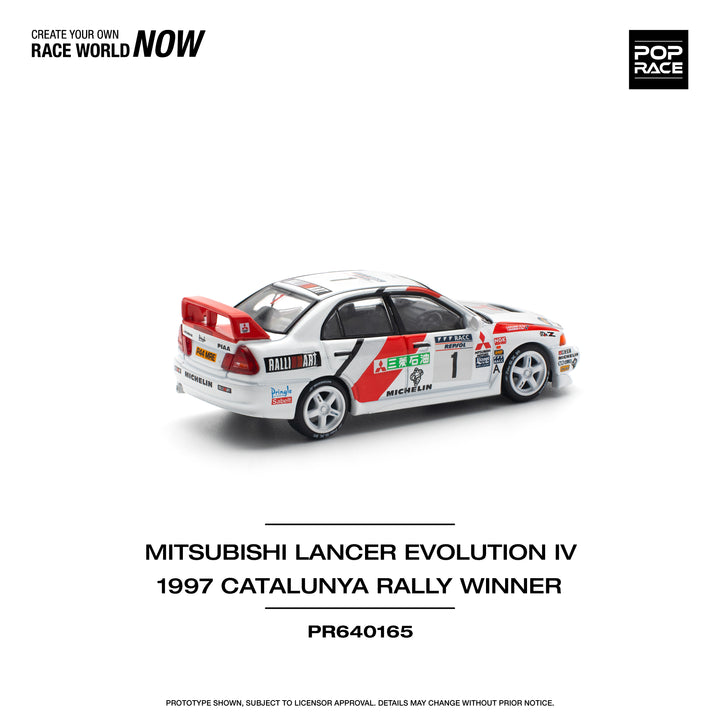 [Preorder] POPRACE 1:64 MITSUBISHI LANCER EVO IV - WINNER, RALLY DE CATALUNYA 1997