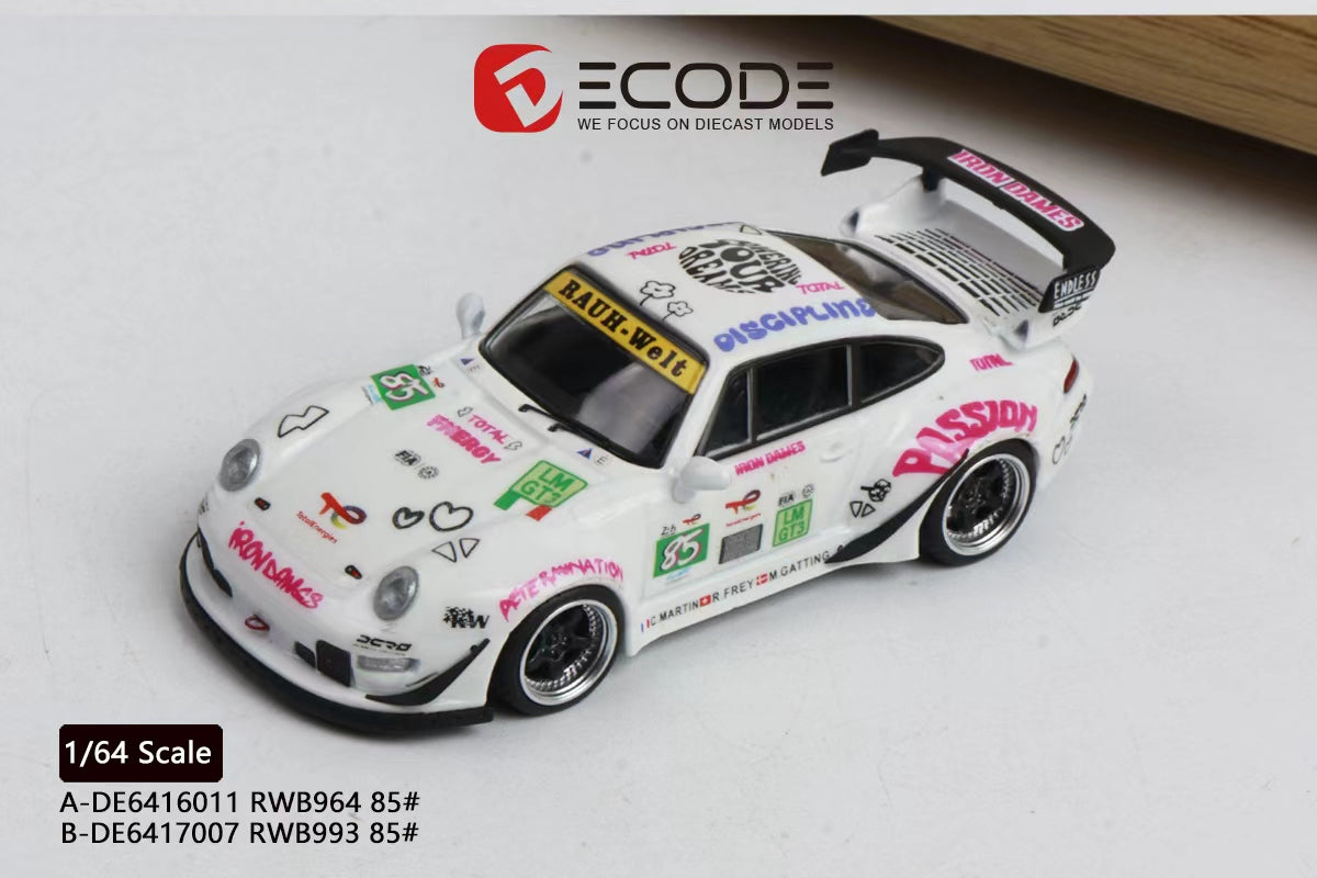 Preorder] Decode 1:64 Porsche #85 Iron Dames Livery (2 Versions