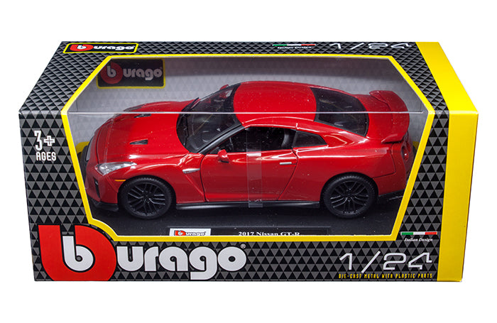 Bburago 1:24 2017 Nissan GT-R (Red)