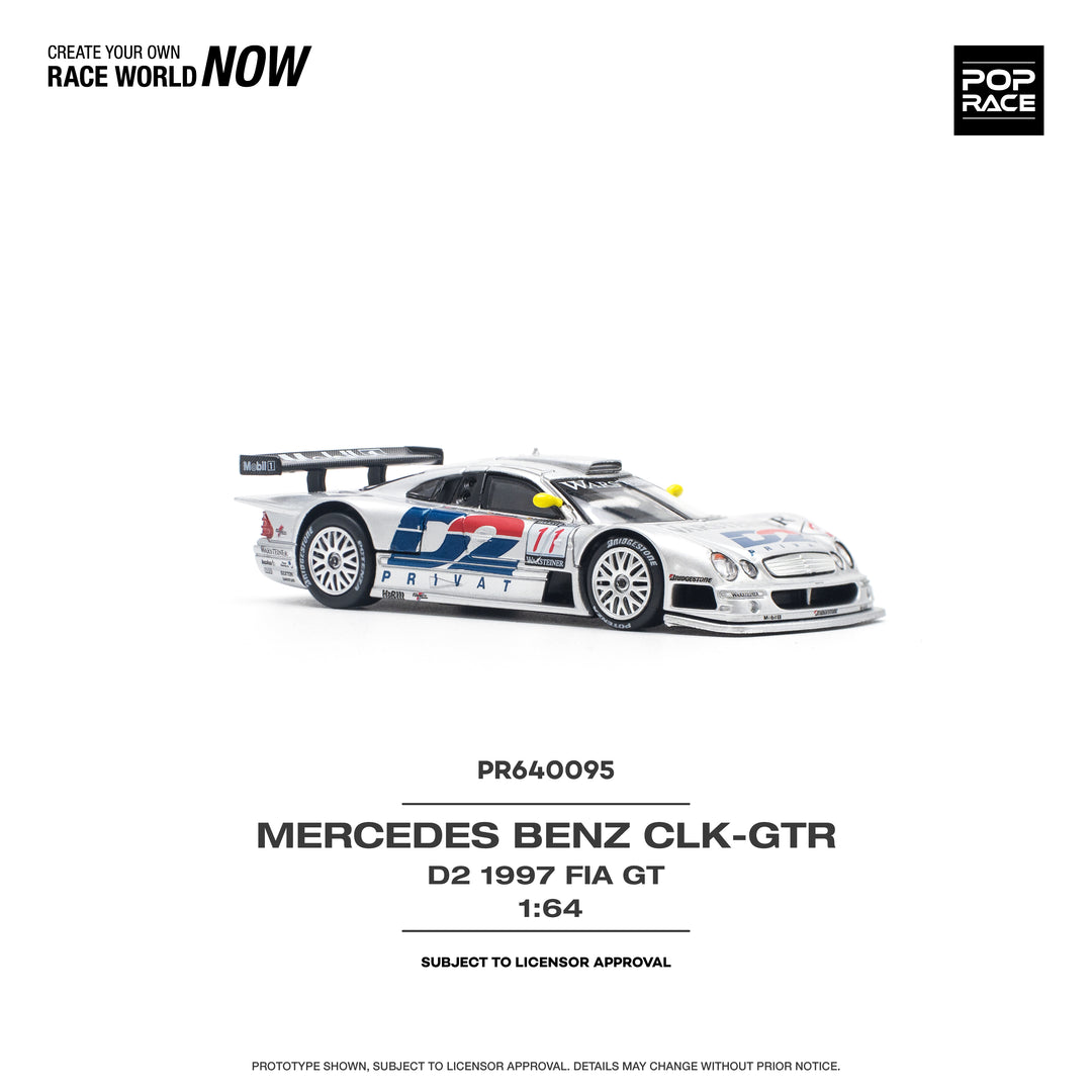 [Preorder] POPRACE 1:64 MERCEDES-BENZ CLK AMG GTR 1997 FIA GT D2 PRIVAT