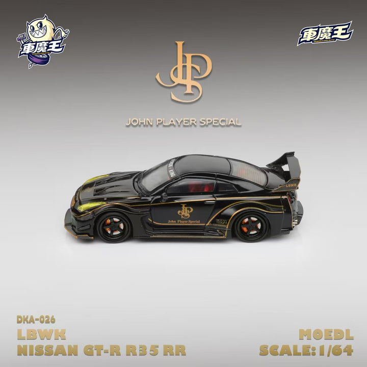 [Preorder] DEMON KING AUTO 1:64 Nissan GTR35 RR Black Gold JPS Livery