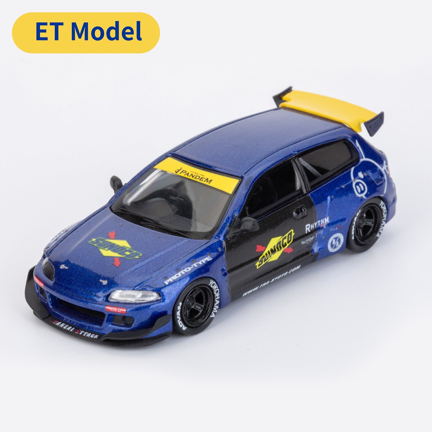 ET Model x Model Collect 1:64 Pandem Civic EG6 5th Generation Mk5