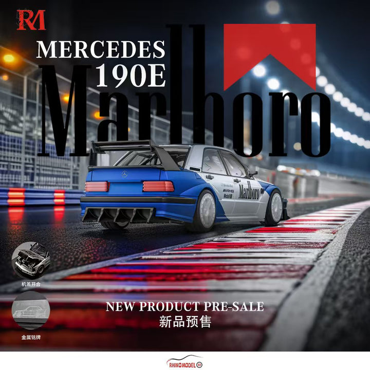 [Preorder] Rhino Model 1:64 Benz MERCEDES W201 190E (2 Colours)