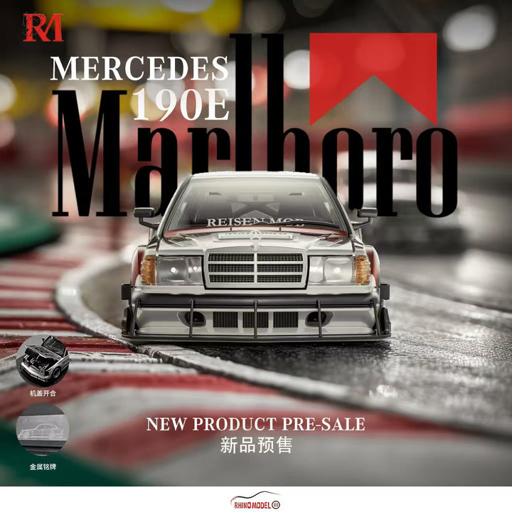 [Preorder] Rhino Model 1:64 Benz MERCEDES W201 190E (2 Colours)
