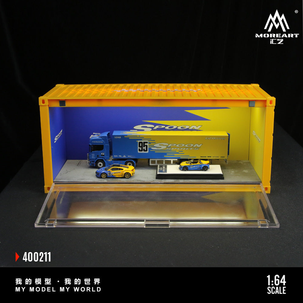 1/64 ガレージ　コンテナ　コカコーラ　moreart ホットウィール　125 MoreArt 1:64 Coca Cola and Spoon Container Scenario MO400210