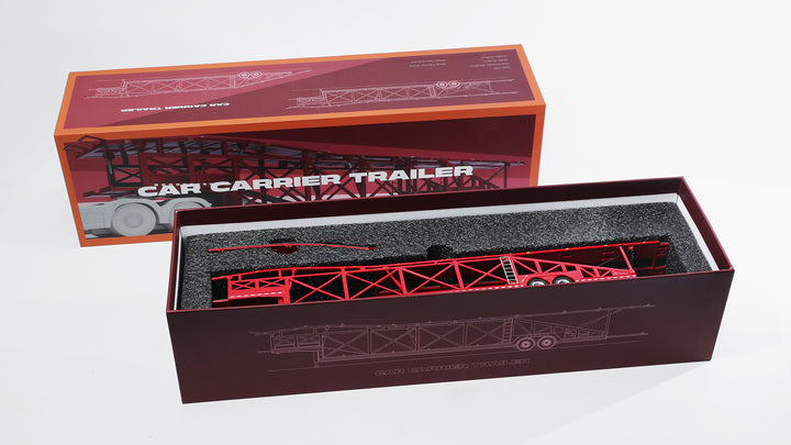 [Preorder] GCD 1:64 CAR CARRIER TRAILER RED KS-120-588