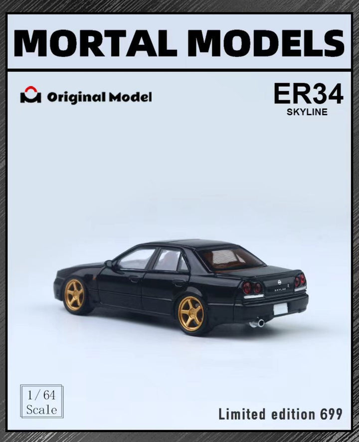 [Preorder] Mortal X Original Model 1:64 Nissan Skyline ER34 (3 Colours)