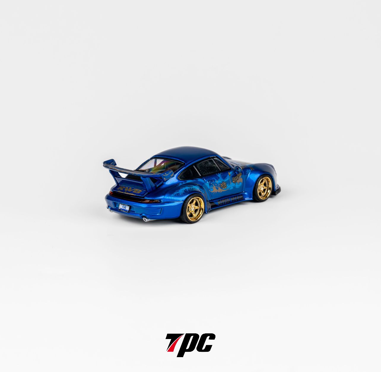 TPC 1:64 Porsche RWB993 Chrome Blue / Transparent Blue (2 Colours