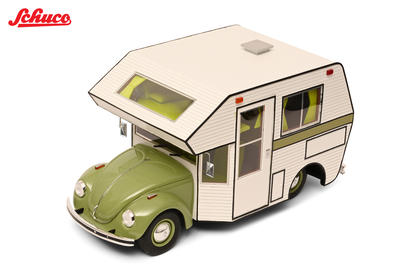 [Preorder] Schuco 1:18 Volkswagen Beetle Motorhome Green 18U00185