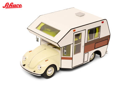 [Preorder] Schuco 1:18 Volkswagen Beetle Motorhome Beige 18U00186
