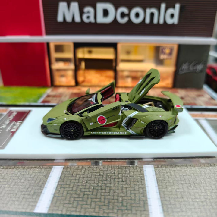 [Preorder] Autophile 1:64 Lamborghini LP700-4 Roadster LBWK Wide-Body Modified Military Green