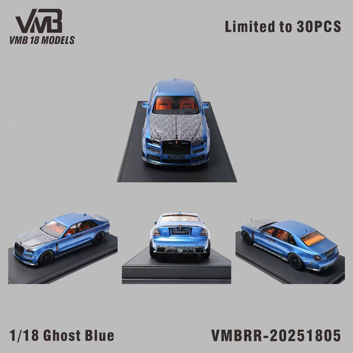 [Preorder] VMB 1:18 Rolls-Royce Ghost - Blue Carbon