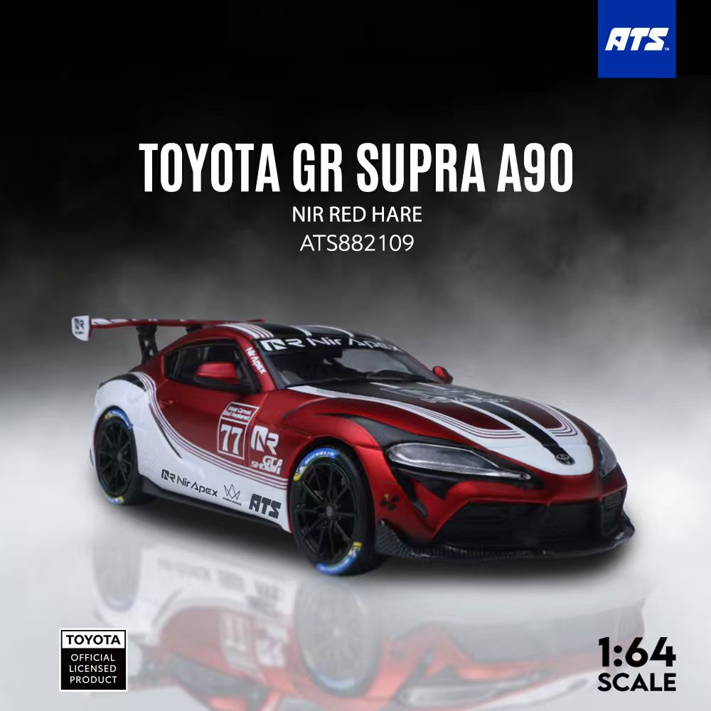 [Preorder] ATS Model 1:64 Toyota GR SUPRA A90 Nir Red Hare ATS882107