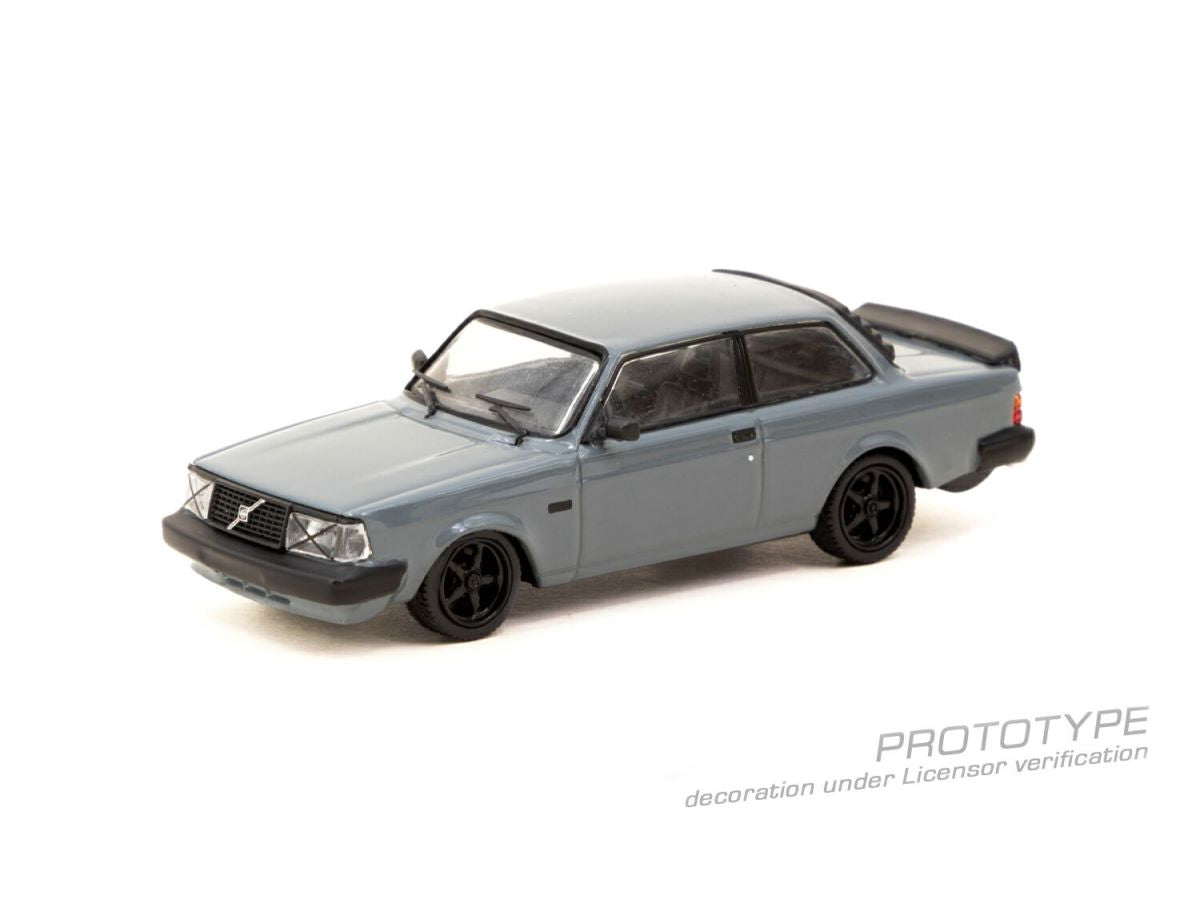 Preorder] Tarmac Works 1:64 Volvo 242 Custom Grey T64R-050