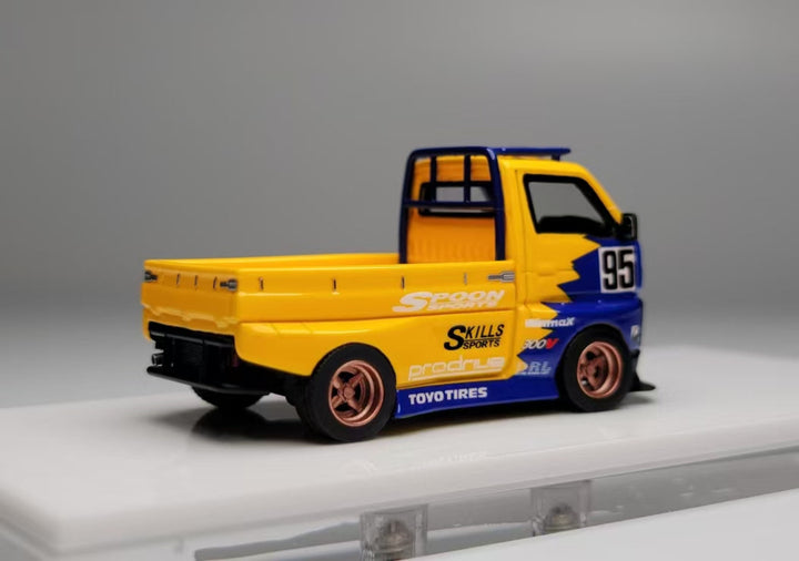 [Preorder] YM Model 1:64 Suzuki carry hoonigan D12 Wide-Body Pickup Truck - SPOON Livery