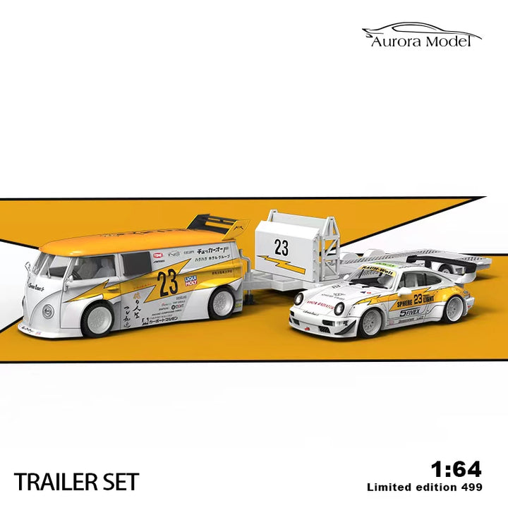 Aurora Model 1:64 LBWK  Volkswagen Type 1/Totoya 86/Porsche 964 Set