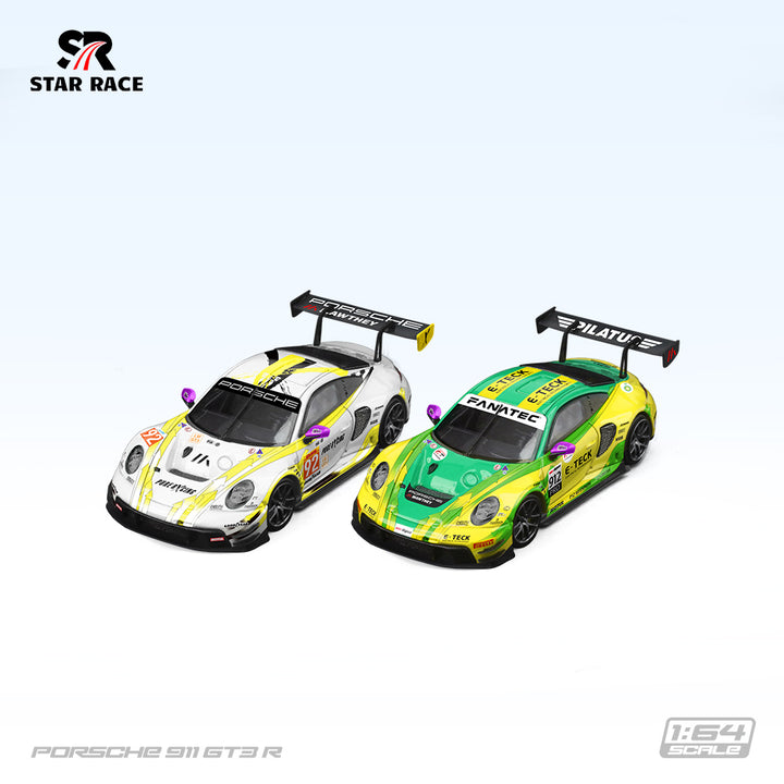 [Preorder] Star Race 1:64 Porsche 911 GT3 Racing Livery Yellow