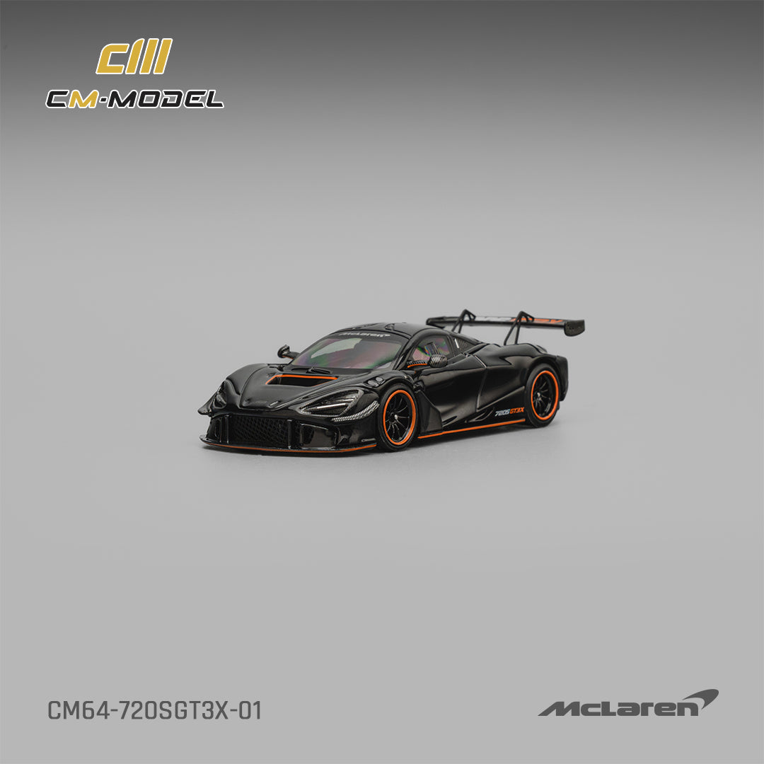 CM Model 1:64 McLaren 720SGT3X Black CM64-720SGT3X-01 – Horizon