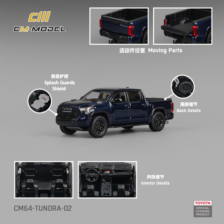 [Preorder] CM Model 1:64 Toyota Tundra Metallic Blue CM64-Tundra-02